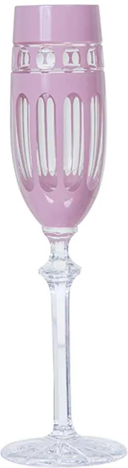 Taça de cristal Lodz para Champanhe de 190ml – Rosa