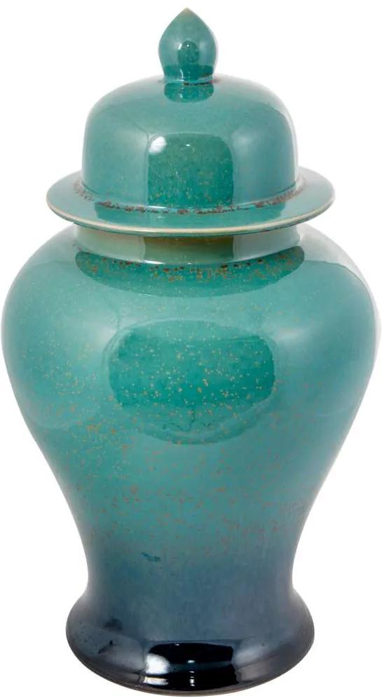 Vaso Decorativo de Porcelana Longyou - Linha Blue Tiffany