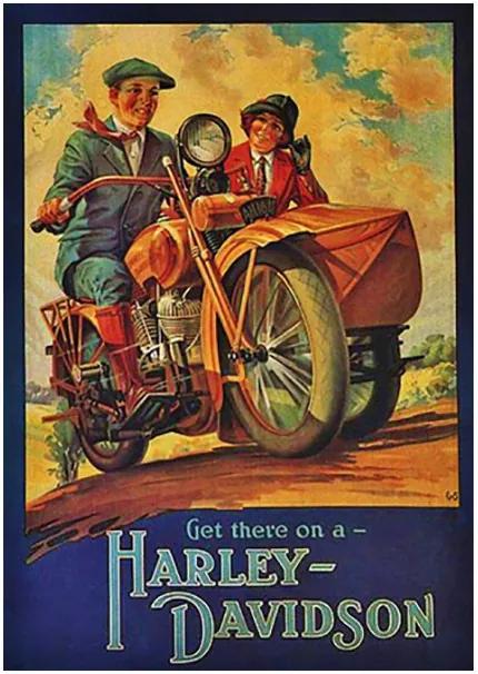 Placa Decorativa Harley-Davidson I