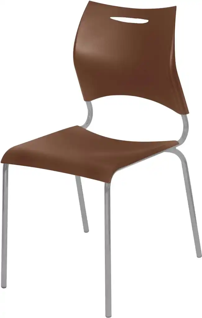 Conjunto de 4 Cadeiras Plásticas Tramontina Joana em Polipropileno e Fibra  de Vidro Amarelo
