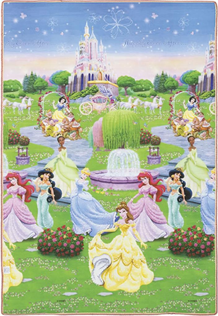 Tapete Recreio Disney Trip Princesas 120X180 Jolitex Verde