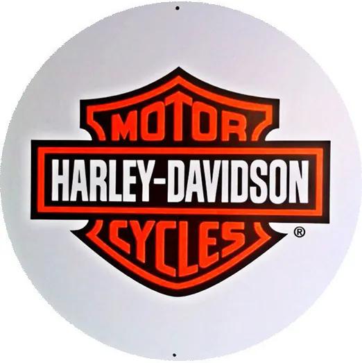 Placa Harley Emblema Redonda