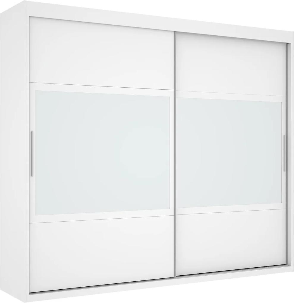 Guarda-Roupa Joinville com Espelho Branco - MiraRack Móveis