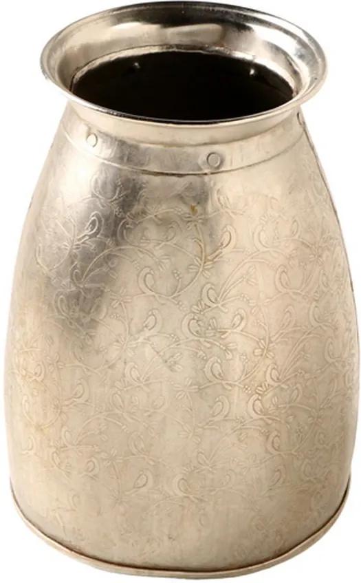 Vaso Decorativo de Metal Alpaca Indiano