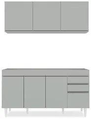 Armário de Cozinha Argélia e Balcão Gabinete 150cm sem Tampo Marrocos