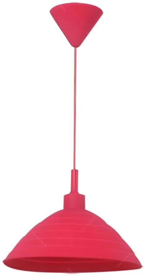 Luminária de Teto Round Shape Pink em Silicone - 24x15 cm