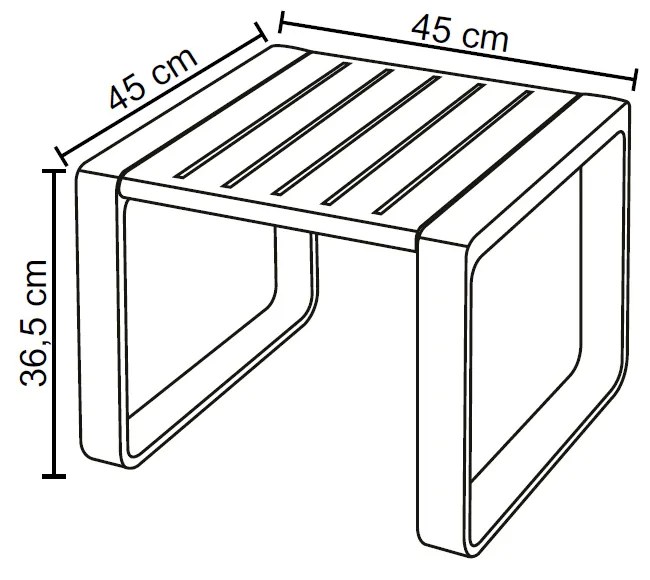 Conjunto 5 Peças Área Externa Bahamas 2 Poltronas 2 Mesas de Centro 1 Sofá 120cm em Fibra Natural Café G56 - Gran Belo