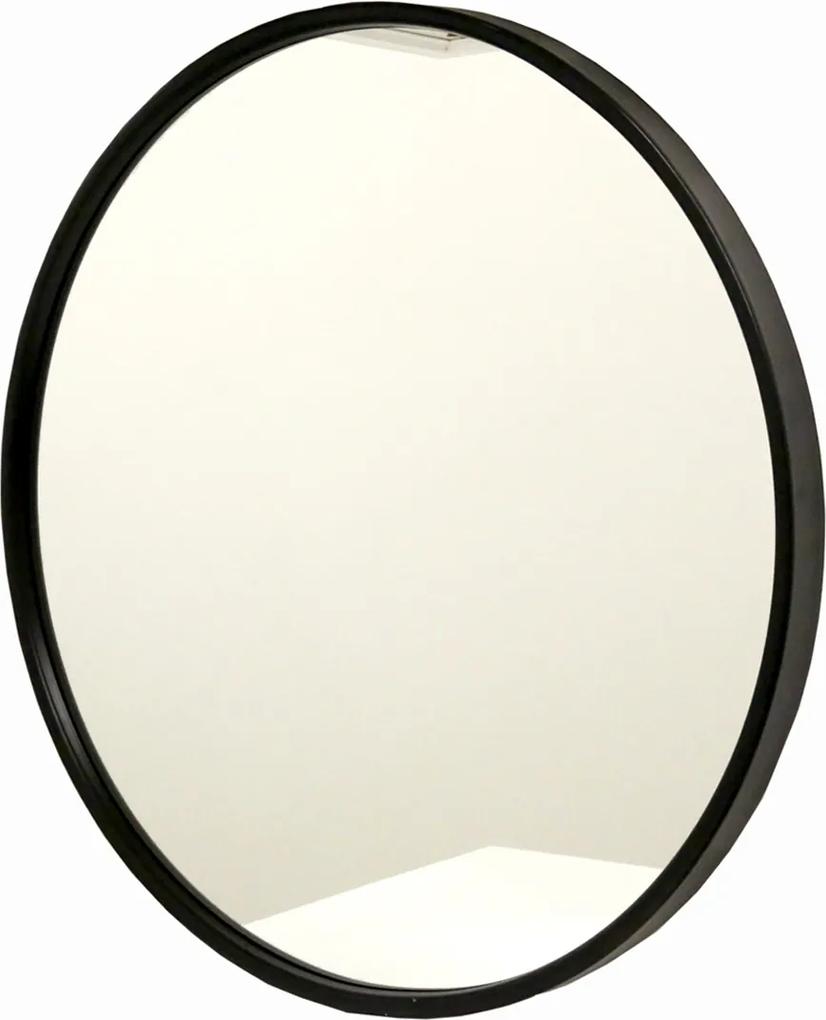 Espelho Decorativo Aluminio Preto 100cm Elegance