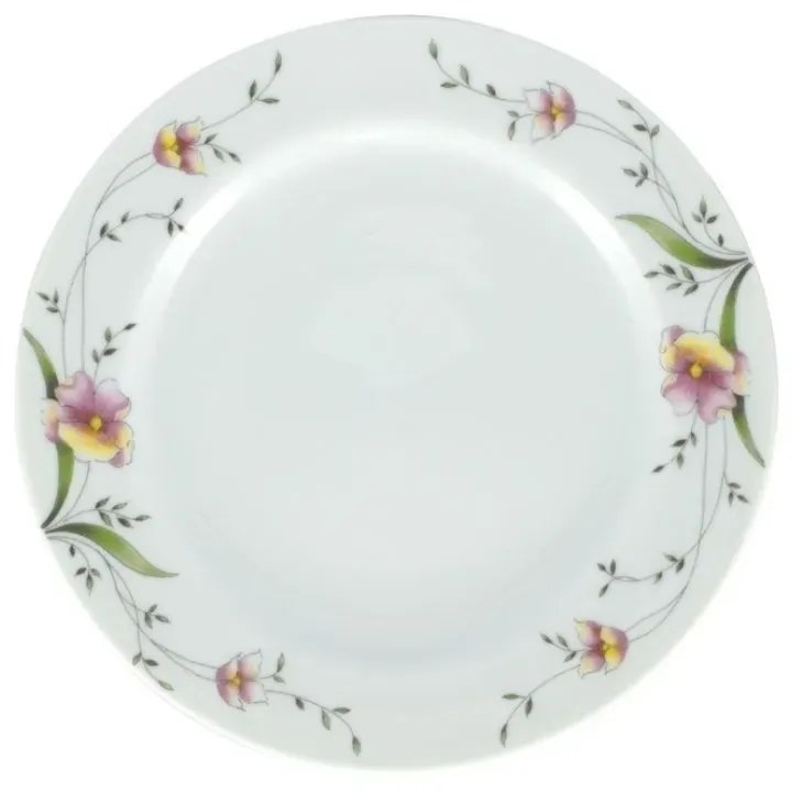 Prato Sobremesa 19 Cm Porcelana Schmidt - Dec. Carmem 2344