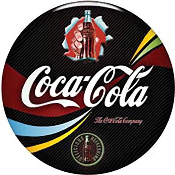 Placa Decorativa Coca Cola Redonda
