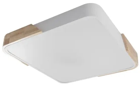 Plafon Led De Sobrepor Madeira Metal 96W - BRANCO