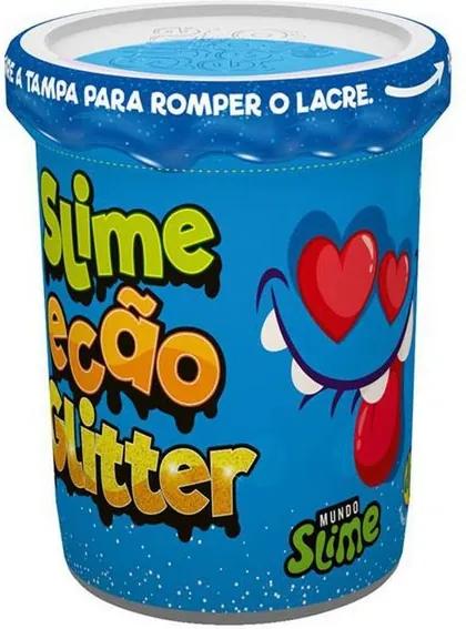 Slime Ecão Glitter - 110g - Azul - DTC