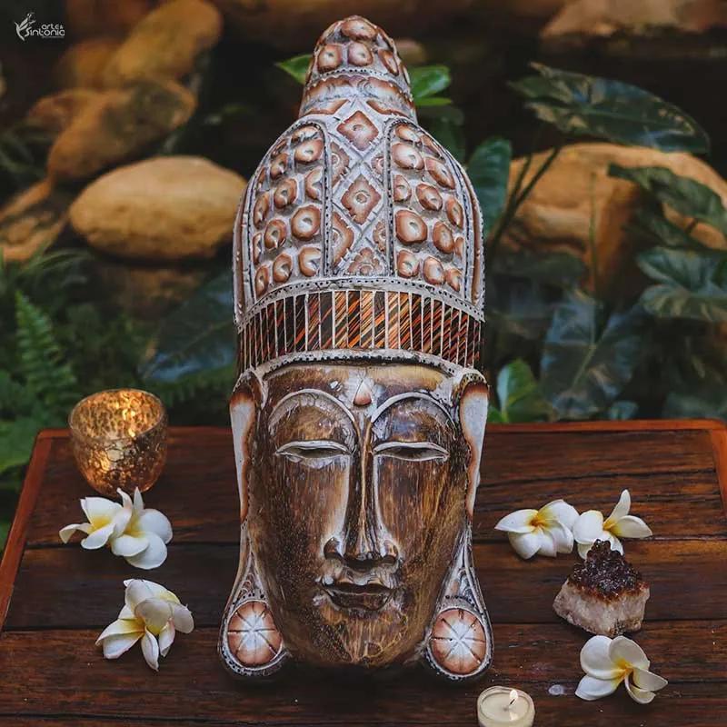 Cabeça de Buda com Mosaico 50cm