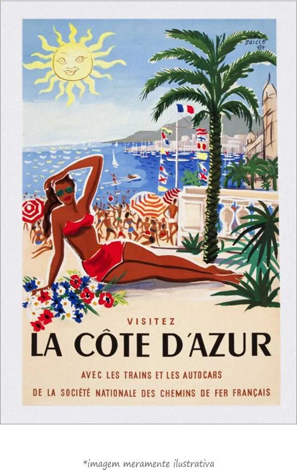 Poster Costa Azul (20x30cm, Apenas Impressão)
