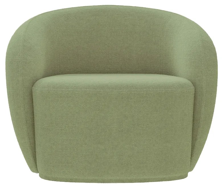 Kit 2 Poltronas Decorativas Sala de Estar Íbis Encosto Fixo Bouclê Verde G33 - Gran Belo