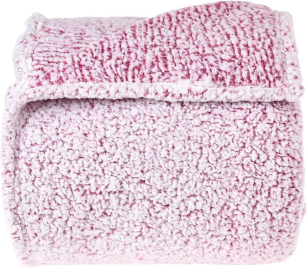 Manta Microfibra Queen Everest - Toque Lã de Carneiro - Bene Casa - Rose