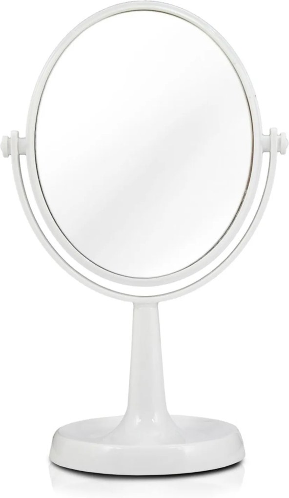 Espelho de Bancada Dupla Face Jacki Design Espelho - Rosa Branco