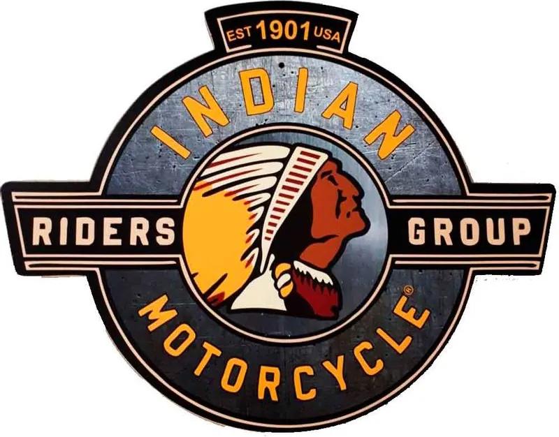 Placa Decorativa Mdf Indian Motorcycle Est 1901 Usa Recorte
