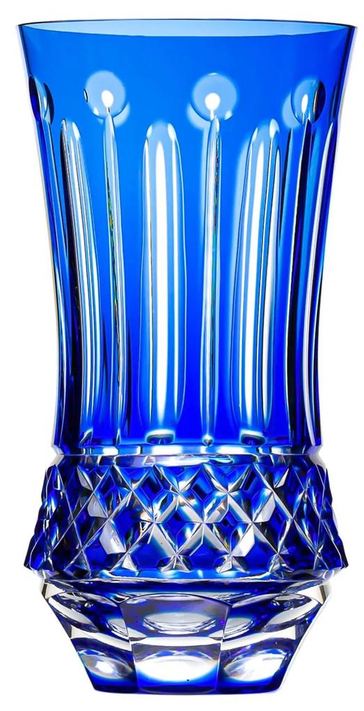 Copo de Cristal Lapidado Long Drink - Azul - 69  Azul - 69