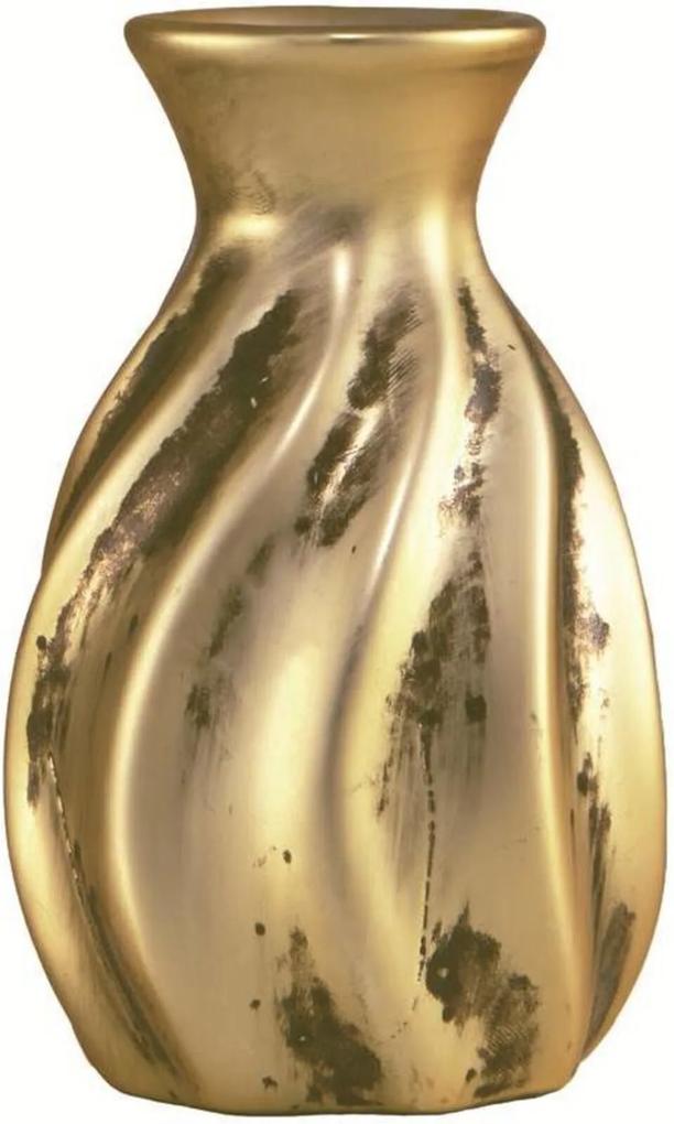 Vaso Mart de Cerâmica Dourado Roar 7011