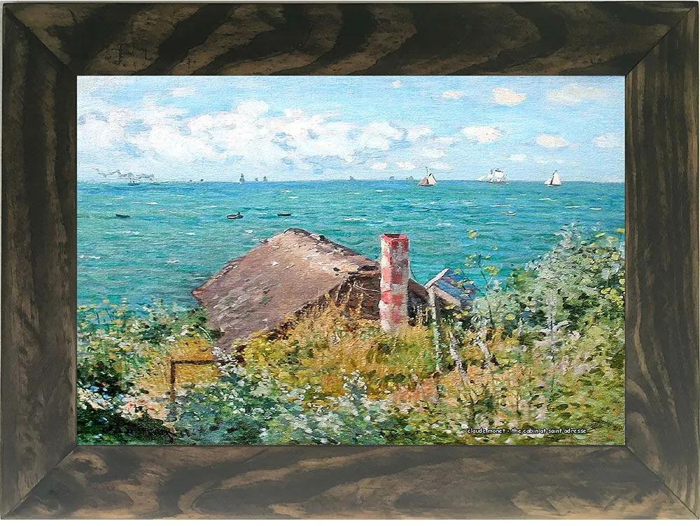 Quadro Decorativo A4 The Cabin at Saint Adresse - Claude Monet Cosi Dimora