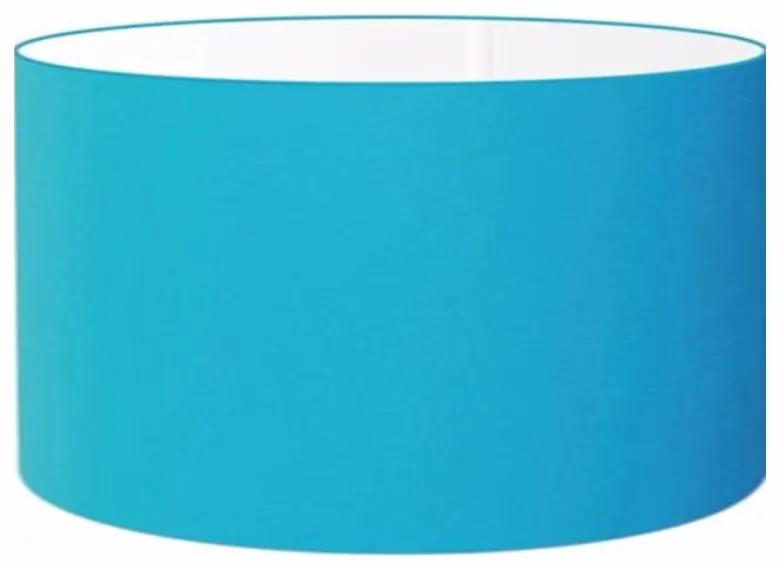 Cúpula abajur cilíndrica cp-8025 Ø50x30cm azul turquesa
