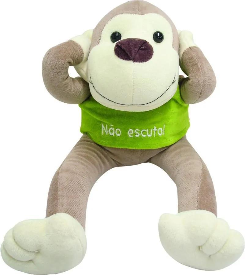 Macaco Não Escuto Verde - Tecido Soft