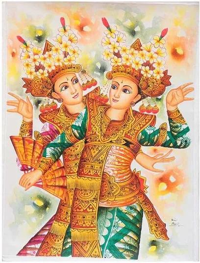 Pintura em Tela Dança Balinesa 60x80cm