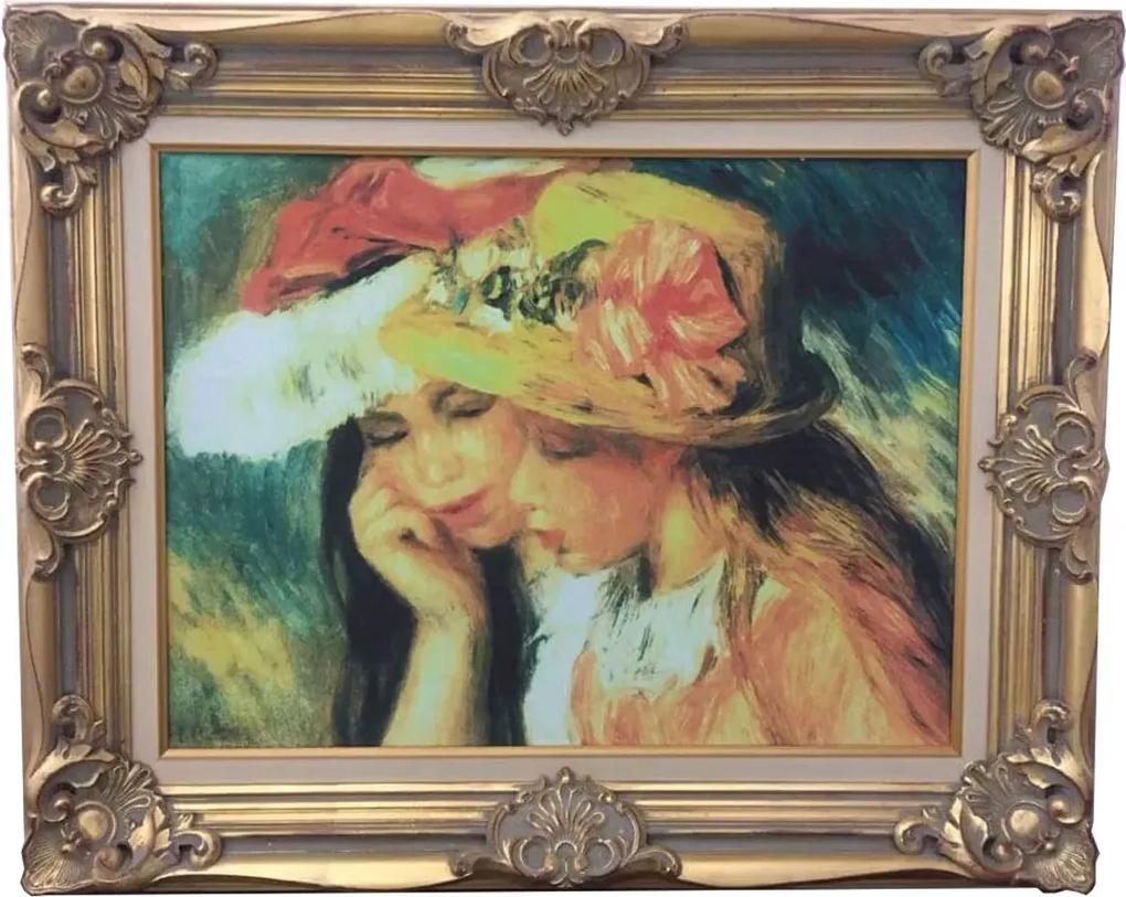 Quadro Decorativo Obra De Arte Pierre A. Renoir Duas Meninas 95x80cm