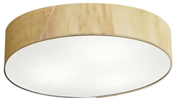 Plafon Luminária de teto decorativa para casa, Md-3076 nórdicas em tecido e madeira 3 lâmpadas com difusor em poliestireno - Palha