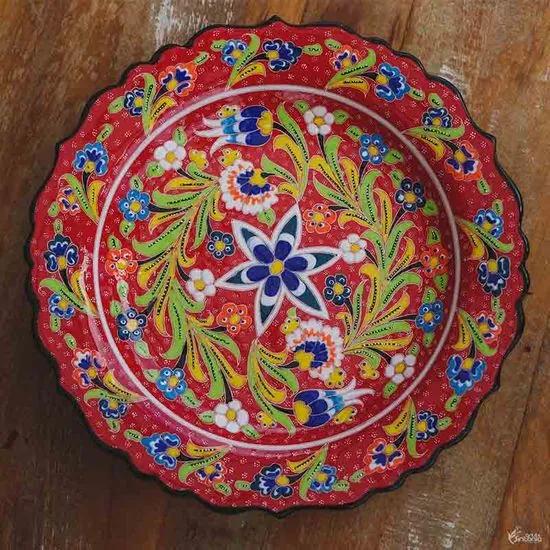 Prato Turco em Cerâmica 30cm