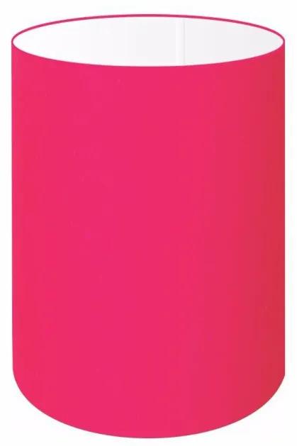 Cúpula em Tecido Cilindrica Abajur Luminária Cp-4012 18x25cm Rosa Pink