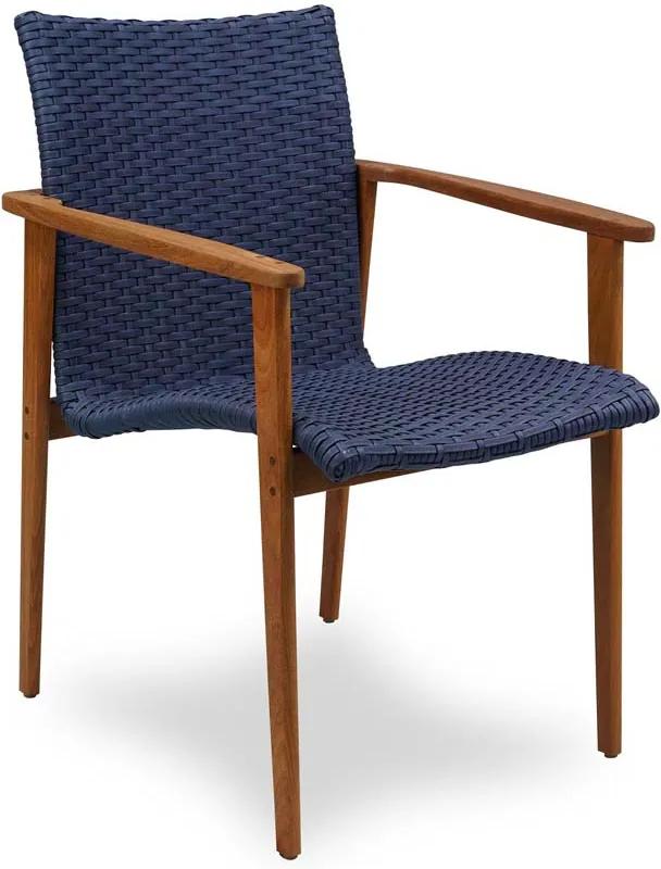 Cadeira Fresno Fibra Sintética Estrutura Madeira Cumaru e Alumínio Eco Friendly Design Scaburi