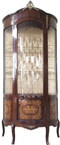 Cristaleira Marchetada Francesa Luis XV