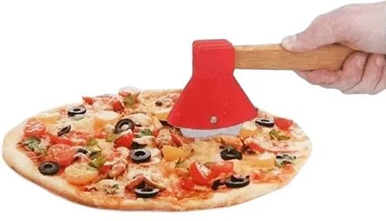 Cortador de Pizza Lenhador Machado Vermelho