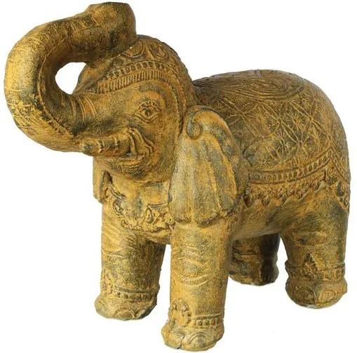Escultura Elefante em Cimento 50cm | Bali