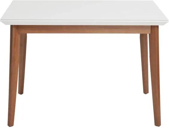 Mesa de Jantar Sonata com Vidro Branco Gloss 1.15 - Wood Prime PV 32617