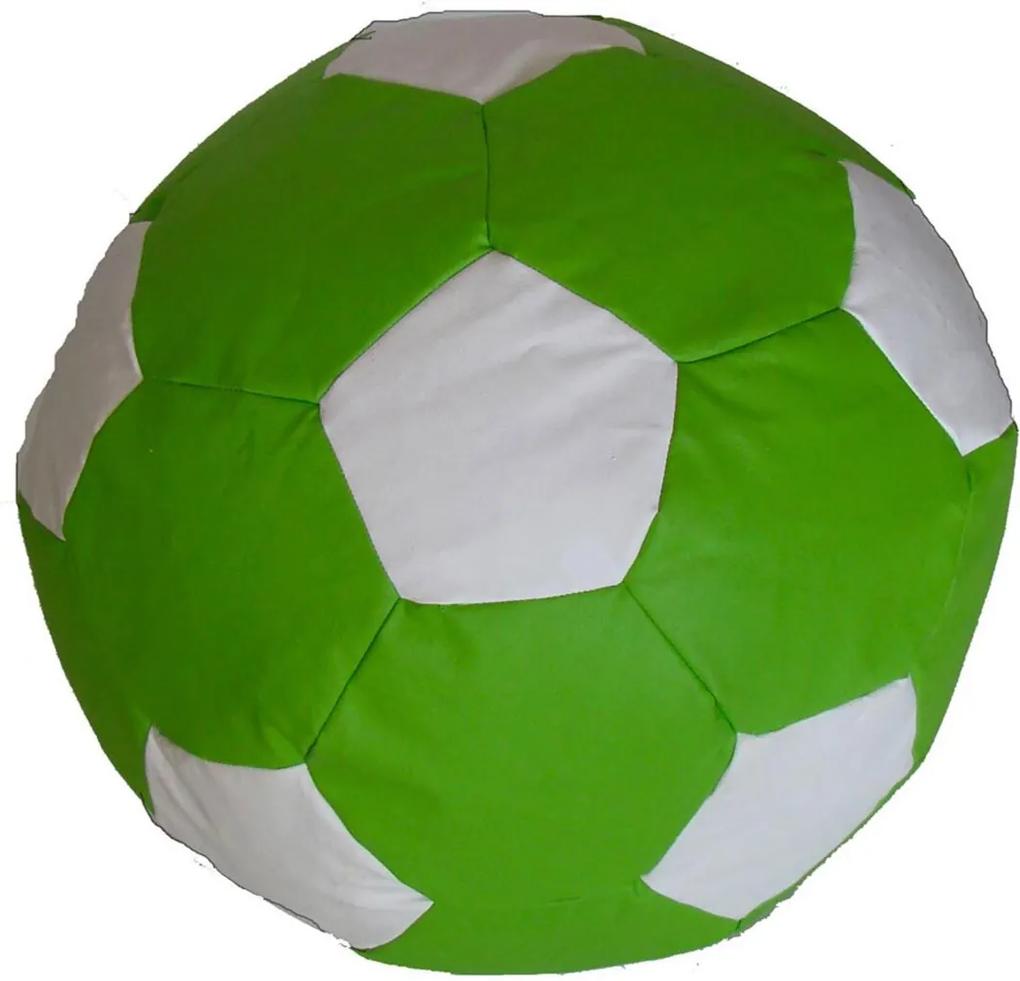 Puff Ball Futebol Infantil Pop Cipaflex Verde e Branco Stay Puff