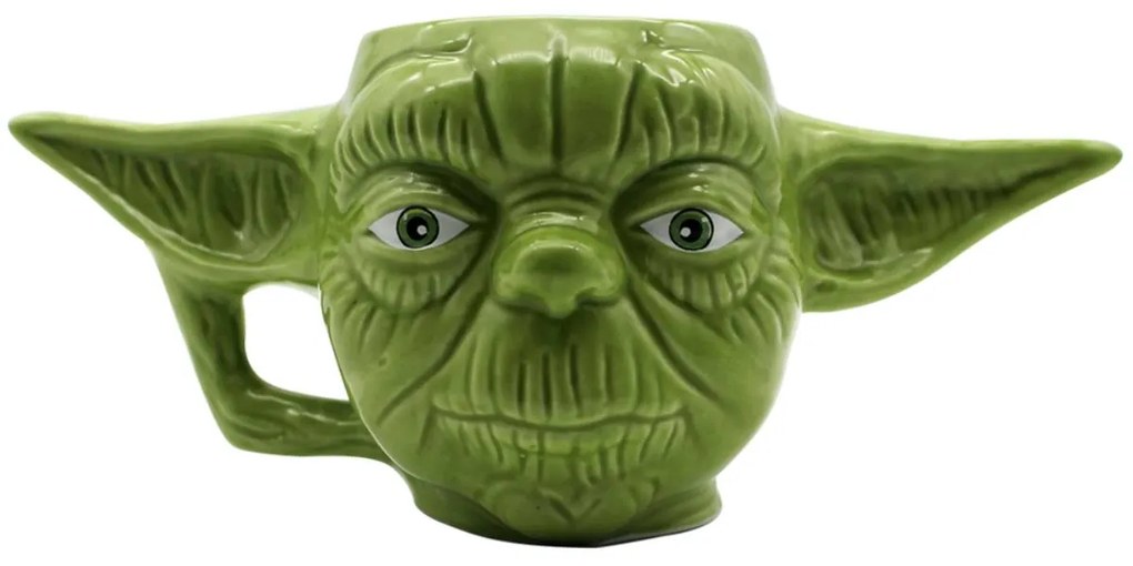 Caneca 3D Yoda Mestre Jedi Star Wars Guerra nas Estrelas