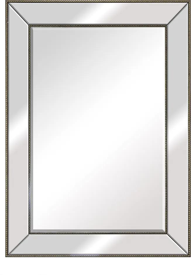 Espelho Retangular com Moldura Prata - 78x108cm