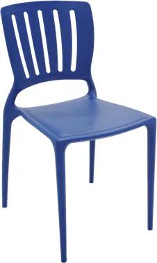Cadeira Sofia encosto vertical Azul Mariner Tramontina 92035030