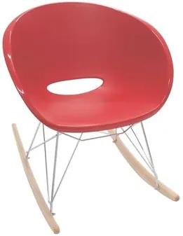 Cadeira Elena vermelha com base balanço Tramontina