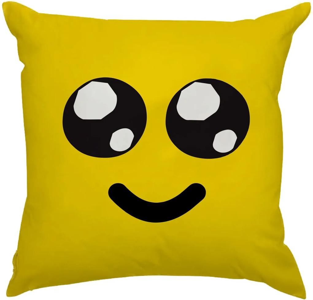 Almofada Lu Geek Emoji Feliz Multicolorido