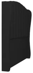 Cabeceira Casal King Cama Box 195cm Glenda Z04 Linho Preto - Mpozenato