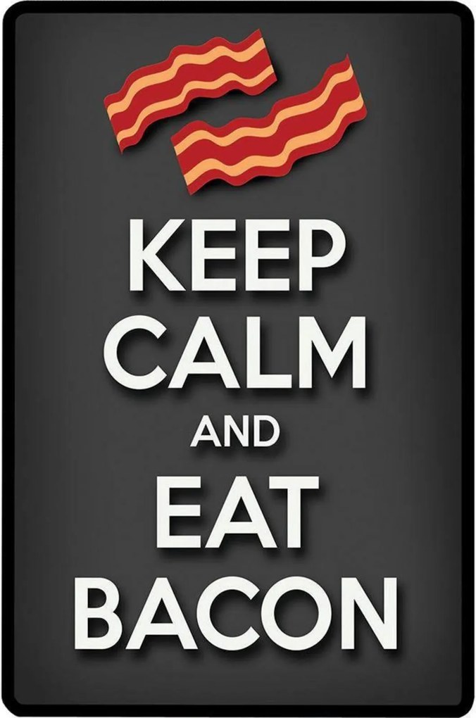 Placa em MDF Para Decorar Parede - Bacon