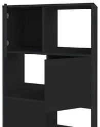 Conjunto Escritório Home Office 4 Peças Nil A06 Ipê/Preto - Mpozenato