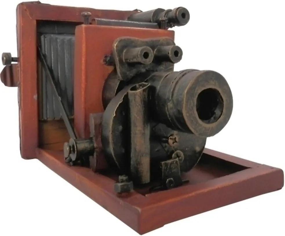 miniatura maquina fotográfica HERRERA metal 20cm Ilunato FI0041