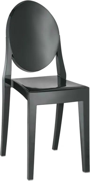 Cadeira Sofia Sem Braço Preta Rivatti