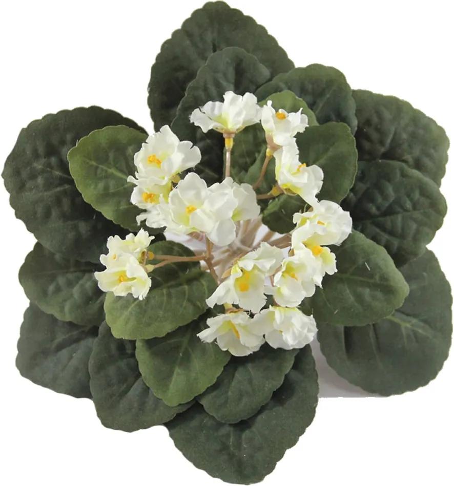Violeta Branca Flor Artificial Parece Planta Natural | BIANO