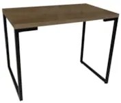 Mesa Escritório Estilo Industrial Porto 90cm M24 Castanho - Mpozenato